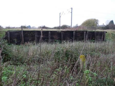 The remains of the quay  on the canal built to connect to the New Dyke next to the  Station in the 1850s.
